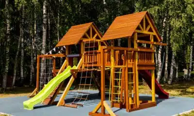 wooden playgrounds for children