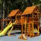 wooden playgrounds for children