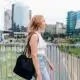 young woman caucasian walking outdoor going to wor 2024 10 18 01 30 03 utc