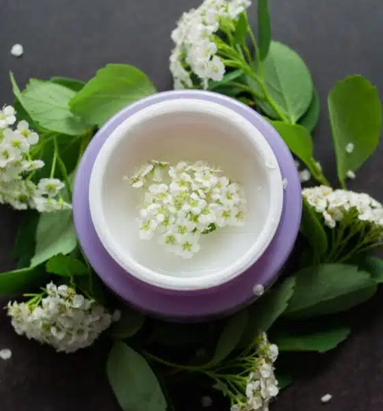 elegant cream jar with delicate white flowers 2026 03 16 01 15 29 utc